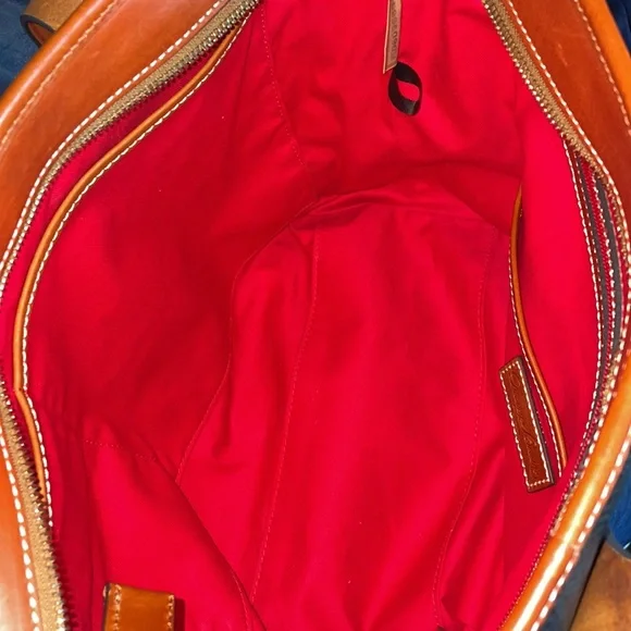 Dooney and Bourke Pebble Grain Black Double Pocket tote - Picture 9 of 10